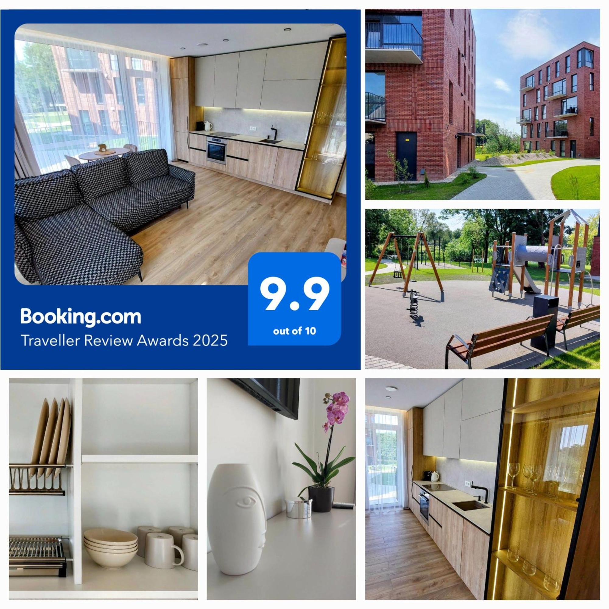 M18 Waterside Park Apartments, Self Check-in, Free Parking, Wi-fi * Klaipėda